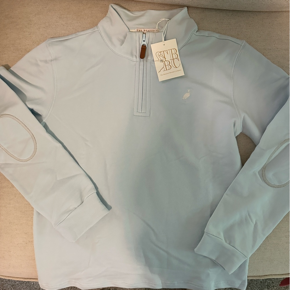 TBBC - NWT - blue boys quarter zip - size 12